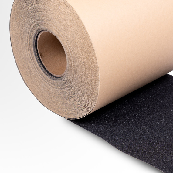 Griptape do longboardu deskorolki papier ścierny Miejskie Sporty (cięty na długość) Czarny 10 cm