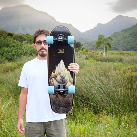 Cruiser skateboard LandYachtz Tugboat Light Peak Ultra Carve 30"