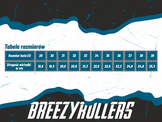 Butorolki Breezy Rollers Splash Biało-Jasnoniebieski