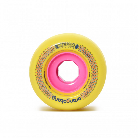 Orangatang Beefcake Longboard Wheels Yellow 73mm 86A