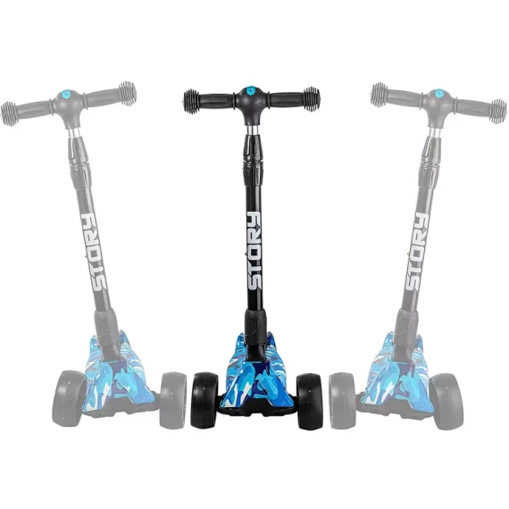 Příběh Lil Crazy Kids Transport Scooter Army Blue