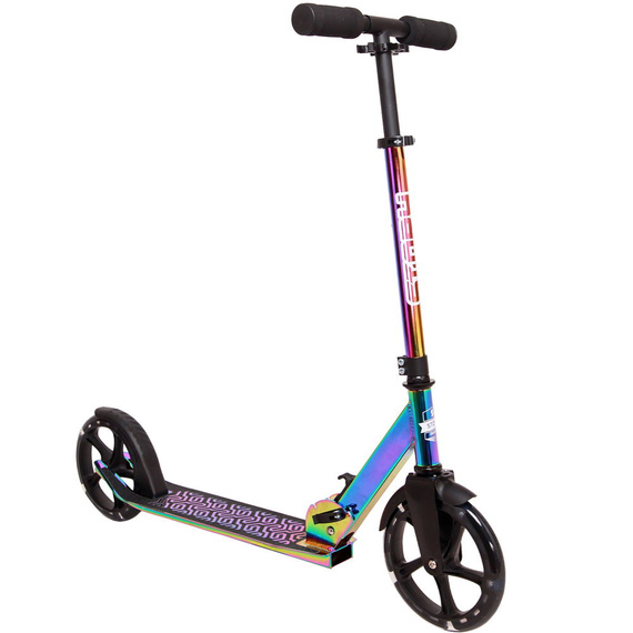 Přepravní koloběžka s velkými koly Story Urban GO! Lesklý neochromovaný LED