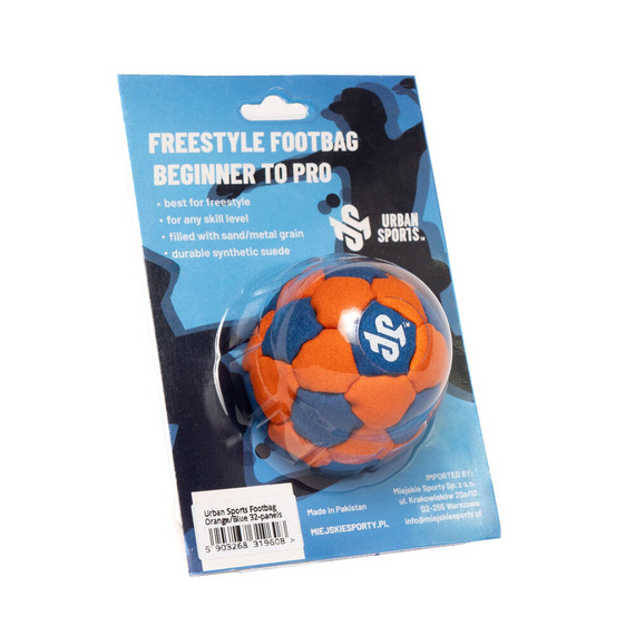 Zośka Footbag Urban Sports 32 panelů Modrá a oranžová