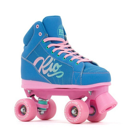 RIO ROLLER LUMINA QUAD SKATES Modro-růžové kolečkové brusle