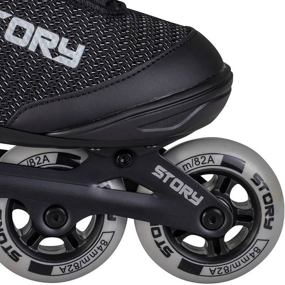 Łyżworolki Uniwersalne Inline STORY Vision Czarne