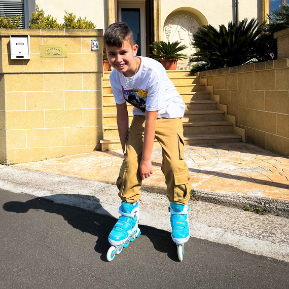 Story Blaster Inline brusle Nastavitelné kolečkové brusle Blue