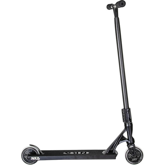 Hulajnoga Wyczynowa Duża Aluminiowa Lekka Szeroka Kierownica i Podest NKD Extreme Czarna wys. 91 cm