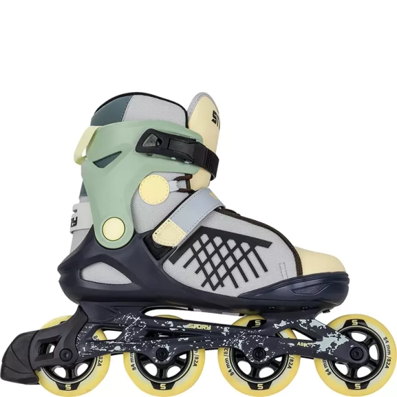 Univerzální kolečkové brusle Inline STORY Shockwave Vanilla