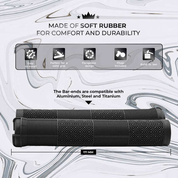 NKD IDC Stunt Scooter Gripy černé 171 mm