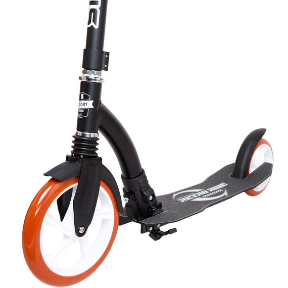 Městský dopravní skútr s předním odpružením Story Retro Ride Black Vintage