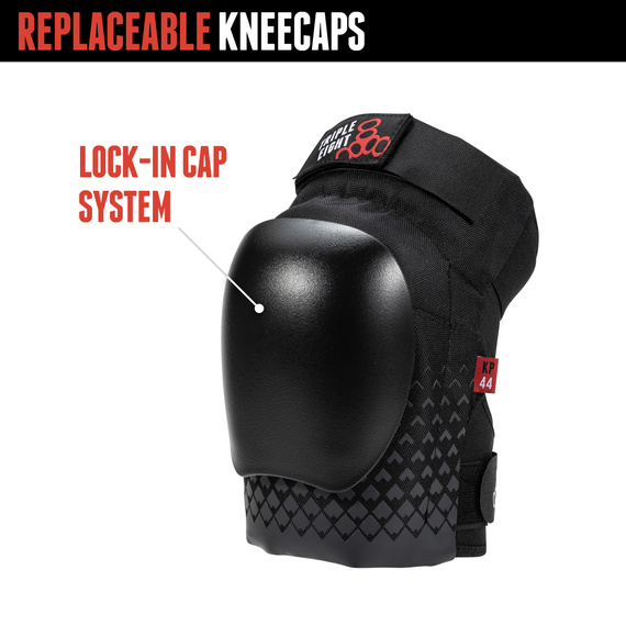 Chrániče kolen Triple Eight Kp 44 černé