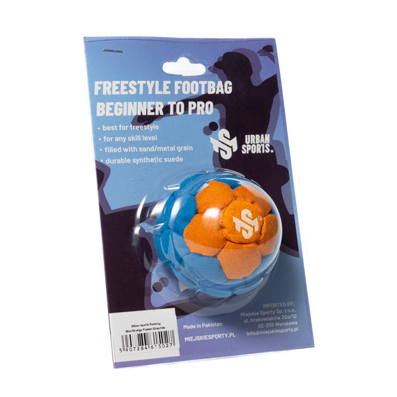 Zośka Footbag Urban Sports 32 panelů Modrá Oranžová Květina