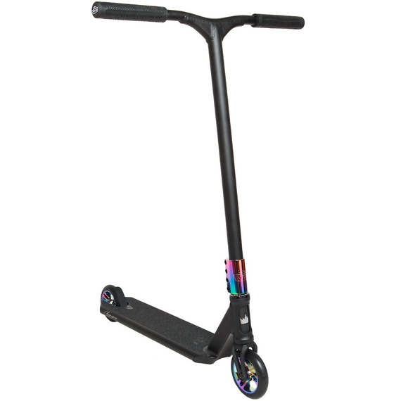 NKD RIZZ Stunt Scooter Black and Rainbow 81 cm