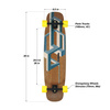 Longboard Loaded Basalt Tesseract Downhill Complete 39"