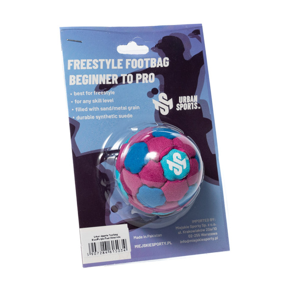 Zośka Footbag Urban Sports 32 panelů Modro-fialovo-tyrkysová
