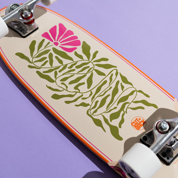 Surfskate Cutback Surfboard Flower 32" ST