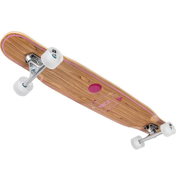 Longboard pro tanečníky NKX Geometric Olive Pink 112 cm