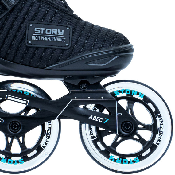 Story Epic tříkolové kolečkové brusle Černo-modré