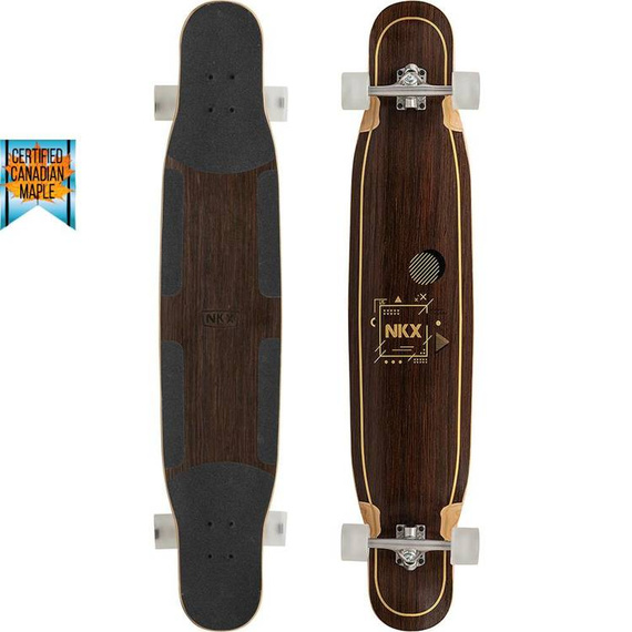 Longboard pro tanečníky NKX Geometric Gold 122 cm