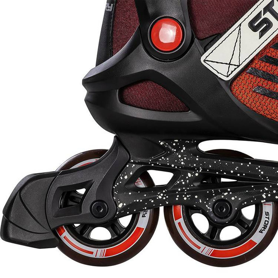 Univerzální kolečkové brusle Inline STORY Shockwave Red