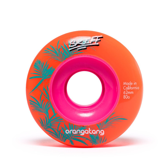 Orangatang Skiff Wheels Orange 62 mm 80A