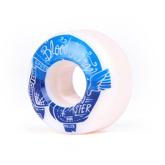 Blood Orange Street Raw Rounded Wheels White 52mm 99A