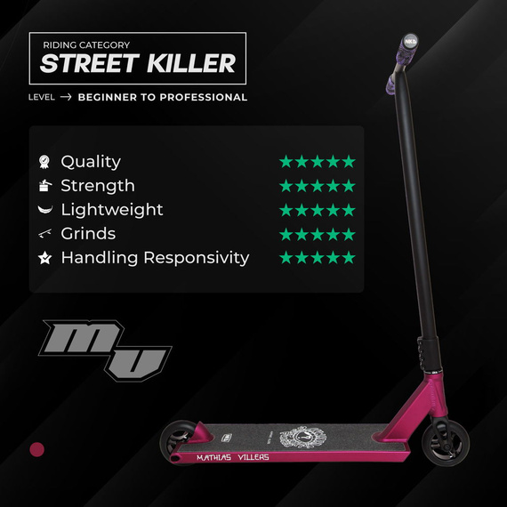 NKD MV PRO Signature Stunt Scooter Purple 95,7 cm