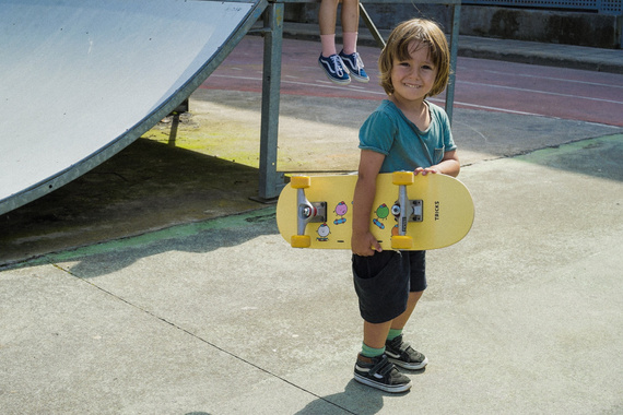 Dětské skateboardové triky MINI Yin Yang Flowers 7.87"