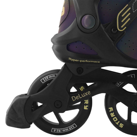 Story Space tříkolové kolečkové brusle duhové a černé