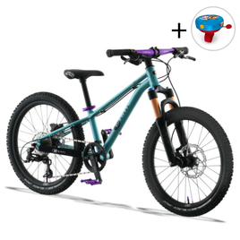 KUbikes 20S DISC Tyrkysovo-fialové superlehké dětské kolo