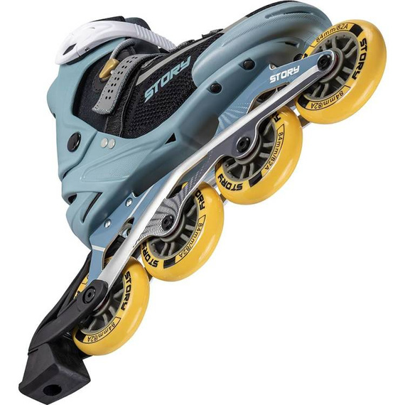 Rekreační kolečkové brusle Inline STORY Union Black and blue