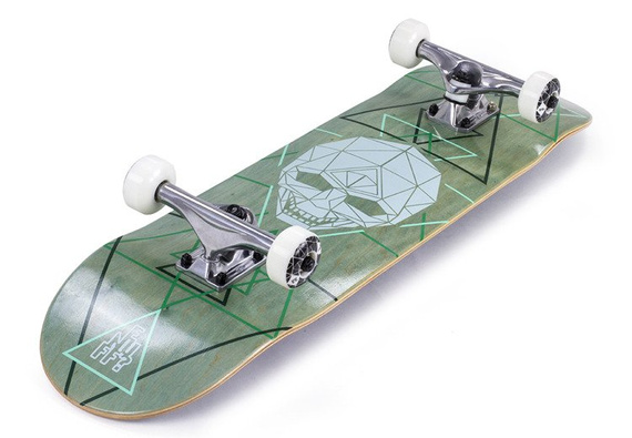 ENUFF GEO SKULL COMPLETE Green 8.0" Skateboard