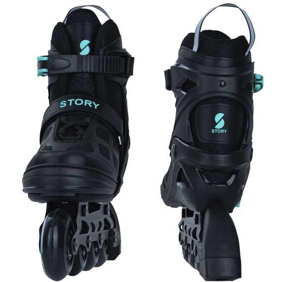 Story Midnight Nastavitelné inline brusle Black-Mint