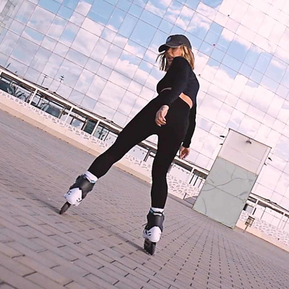 Rolki Story Demon Inline Skates Czarno-Biały