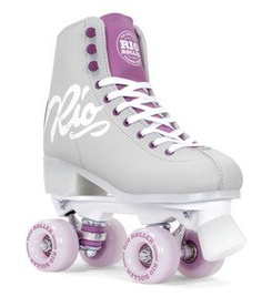 RIO ROLLER SCRIPT QUAD SKATES Šedé kolečkové brusle