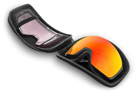REKD Ascent MagSphere Snow Goggle Kit Black/Chromatic Torch M/L snowboardové a lyžařské brýle