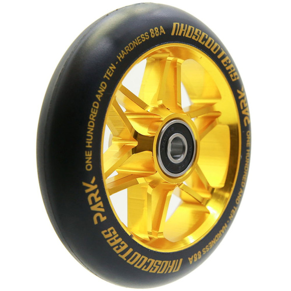 NKD Park Stunt Scooter Wheels Black and Gold 110 mm