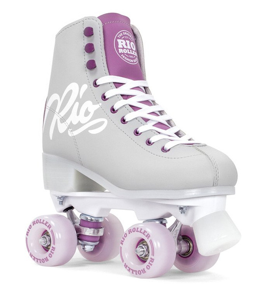 RIO ROLLER SCRIPT QUAD SKATES Šedé kolečkové brusle