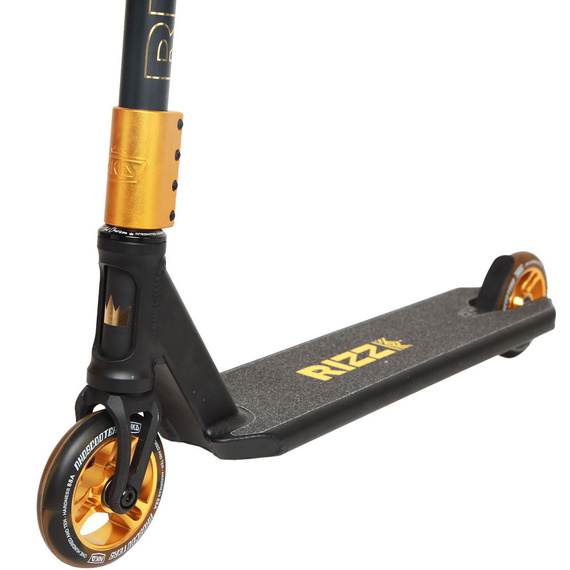NKD RIZZ Stunt Scooter Black and Gold 85 cm