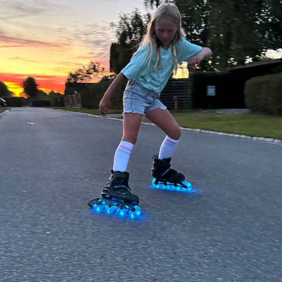 Story Fusion Nastavitelné inline brusle Mint LED