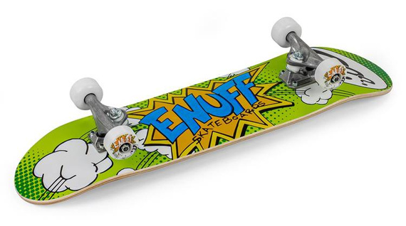 Enuff POW II Mini Skateboard Green 7.25"