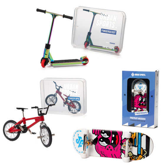 Sada hraček Finger Toy: Fingerboard, Finger Scoot, Finger BMX