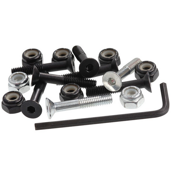 Dostatečné imbusové držáky 1" (25,4 mm) černostříbrné