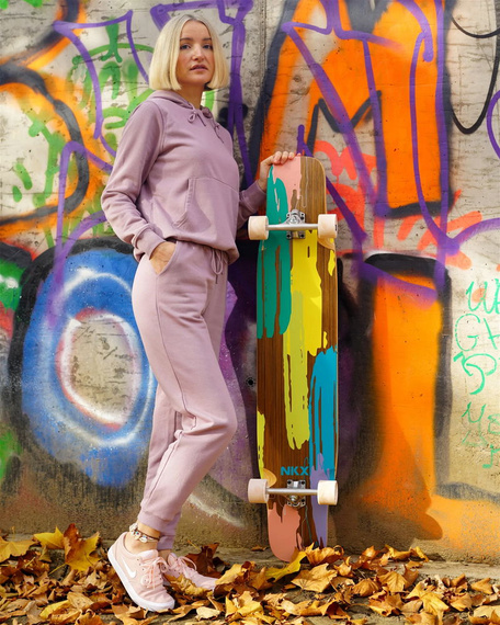 Longboard pro tanec NKX Vegas Pink 121 cm