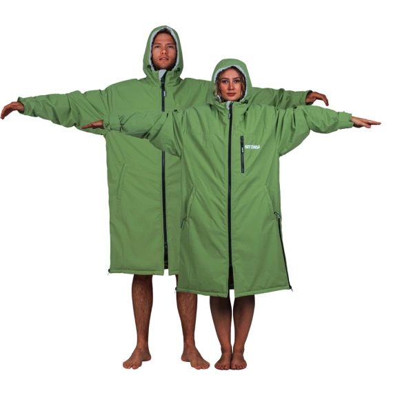 Pončo Poncho Jacket Story Change Robe Olive