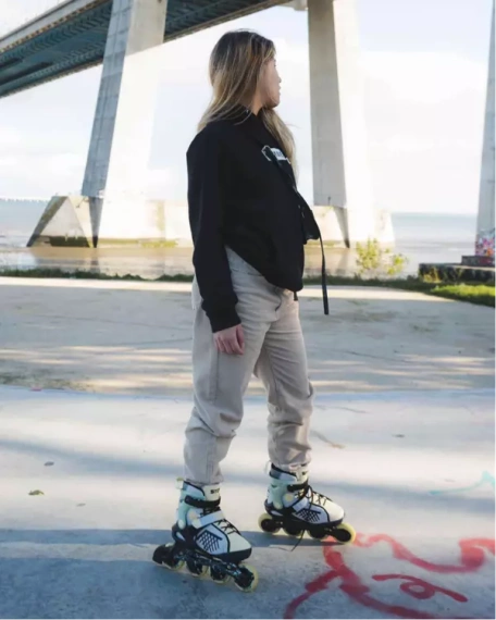 Univerzální kolečkové brusle Inline STORY Shockwave Vanilla