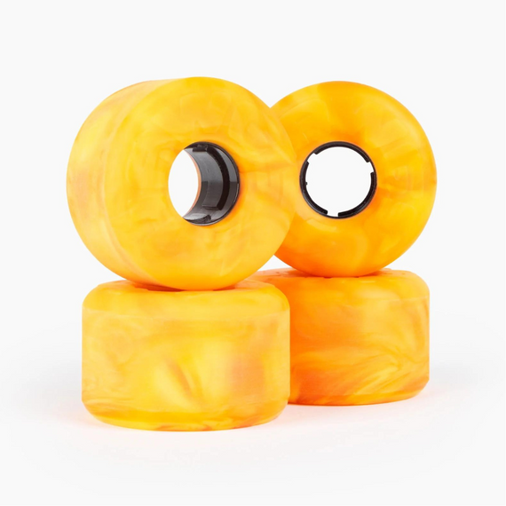 LandYachtz Hawgs EZ Slides Oranžová/žlutá 63 mm kola