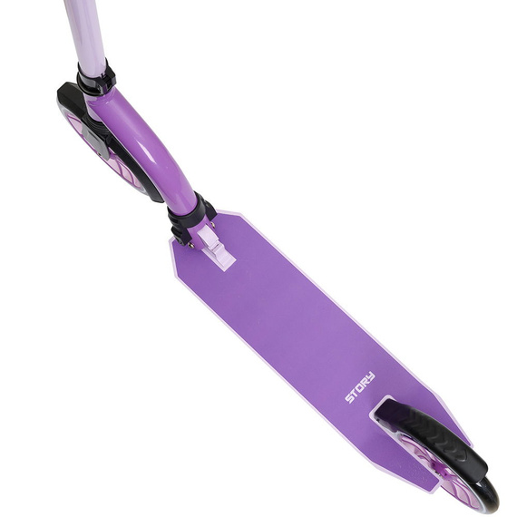 Hulajnoga Miejska Transportowa Story Big Wheel Advanced Foldable Scooter Fioletowy 230/200 mm
