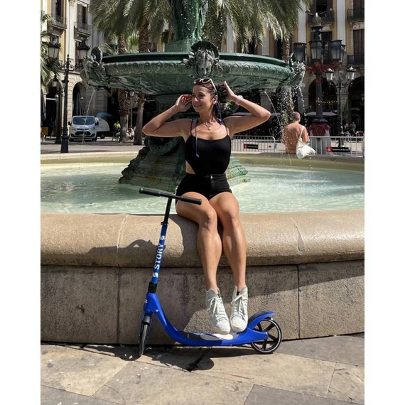 Městská dopravní koloběžka Story Big Wheel Advanced Foldable Scooter Purple 230/200 mm