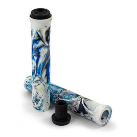 Výkonné gripy na koloběžku Slamm Team Swirl Bar Grips Arctic Blue 165 mm